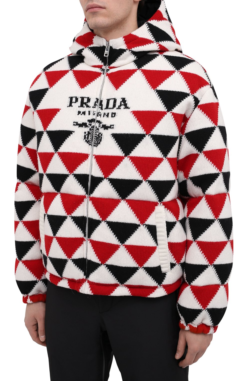  Пуховик из шерсти и кашемира PRADA, арт. SGC016-10PC-F0N98-212, фото 3
