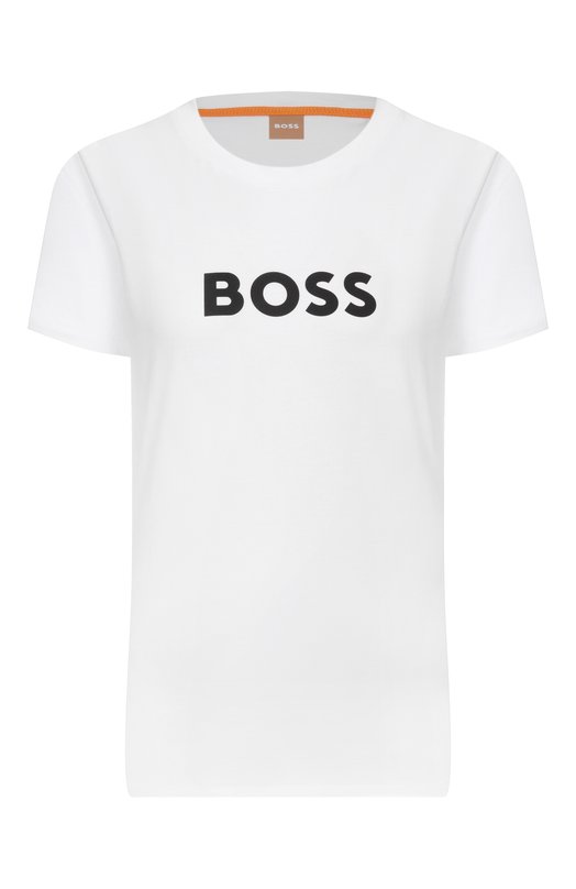 

Хлопковая футболка BOSS Orange, Белый