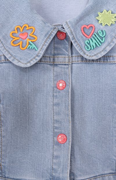 Джинсовая куртка BILLIEBLUSH голубого цвета по цене 13850 руб., арт. U21765, фото 3 Джинсовая куртка BILLIEBLUSH, арт. U21765, фото 3