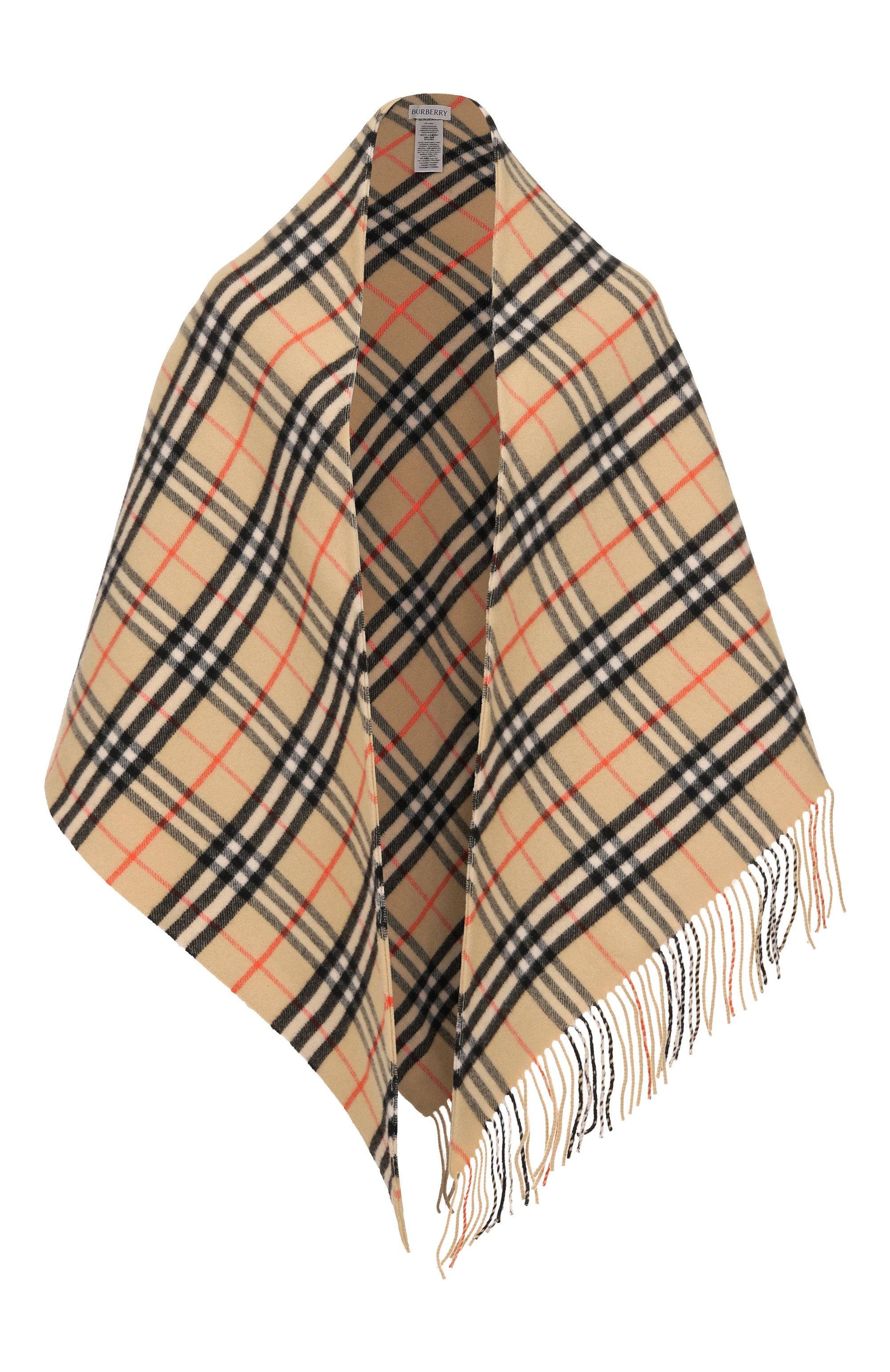 Накидка из шерсти и кашемира BURBERRY, арт. 8113128, фото 1