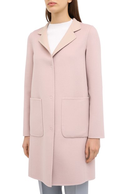 Пальто из шерсти и кашемира MANZONI24, арт. 20M557-DB1/38-46, фото 4