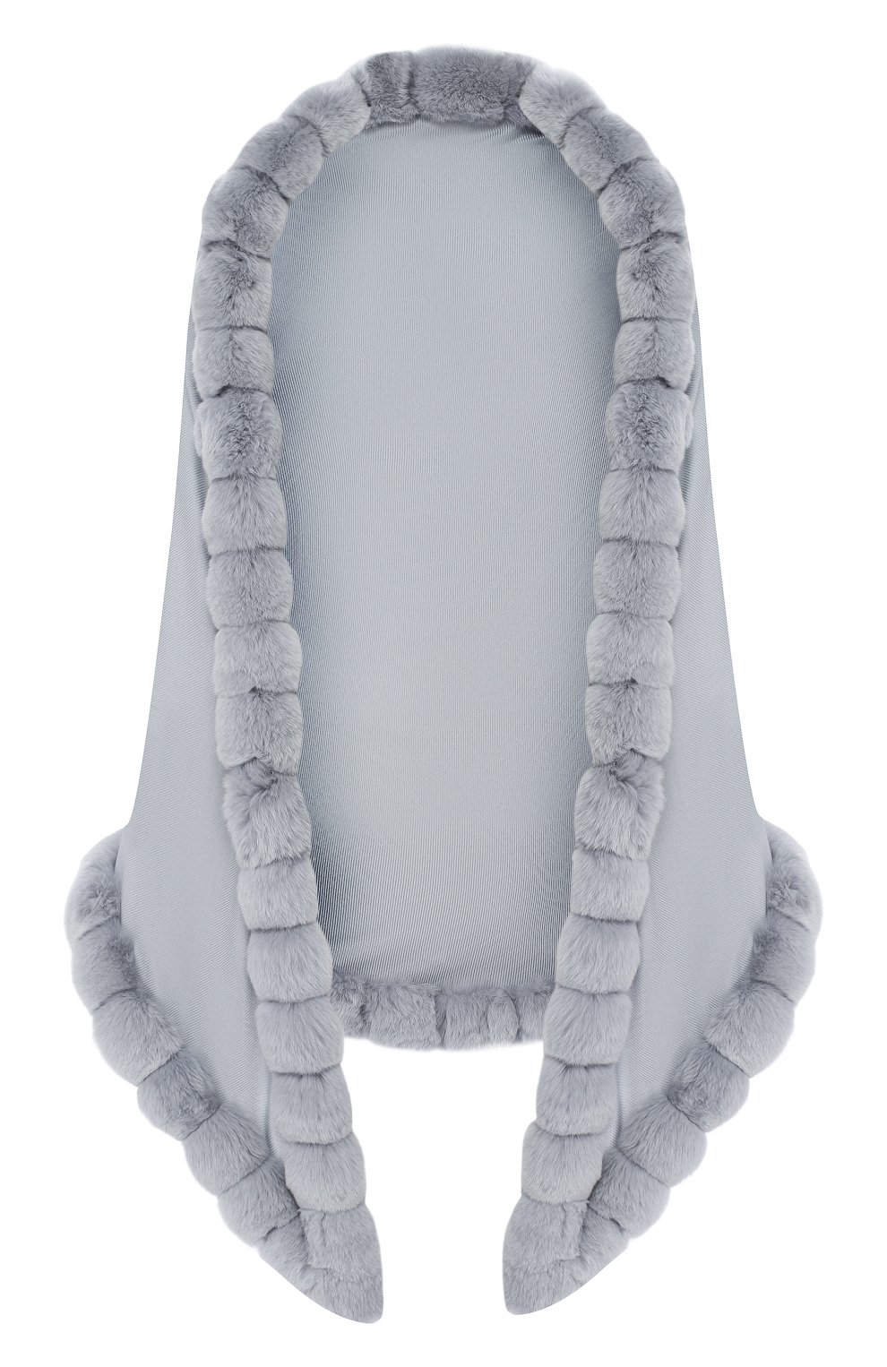 Пончо из смеси кашемира и шелка с отделкой из меха шиншиллы LORO PIANA, арт. FAI0932, фото 1