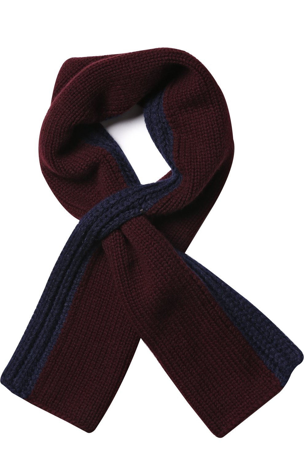 Кашемировый вязаный шарф shorty LORO PIANA бордового цвета по цене 46200 руб., арт. FAF9106, фото 1 Кашемировый вязаный шарф shorty LORO PIANA, арт. FAF9106, фото 1