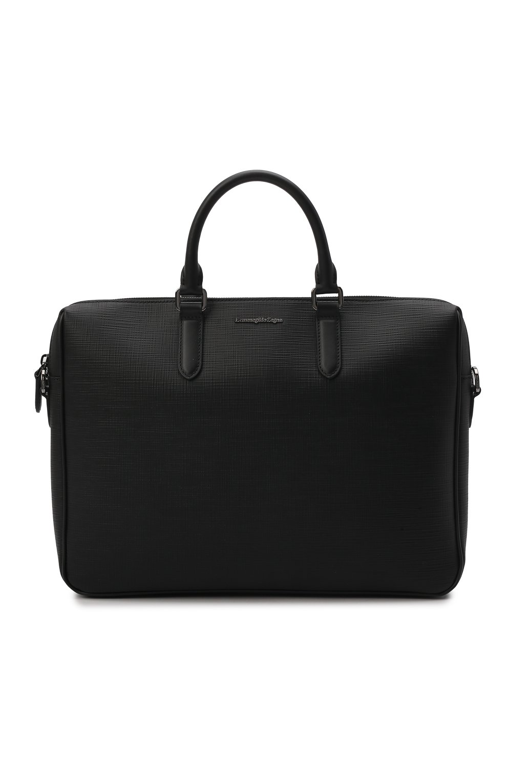 Кожаная сумка для ноутбука ZEGNA черного цвета по цене 120500 руб., арт. C1467J-LHJAK, фото 1 Кожаная сумка для ноутбука ZEGNA, арт. C1467J-LHJAK, фото 1