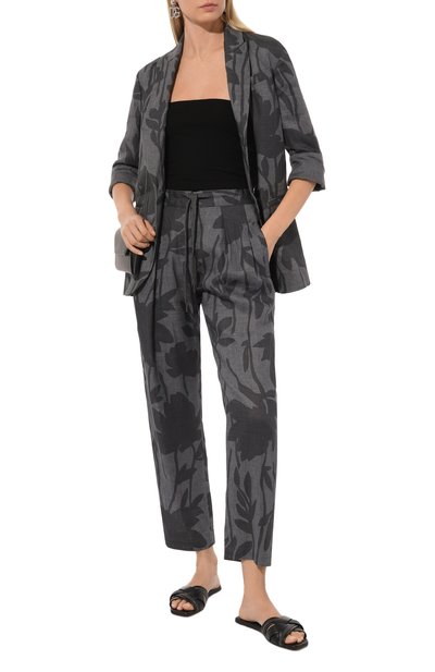 Женские кожаные шлепанцы BRUNELLO CUCINELLI, арт. MZSKCB1302