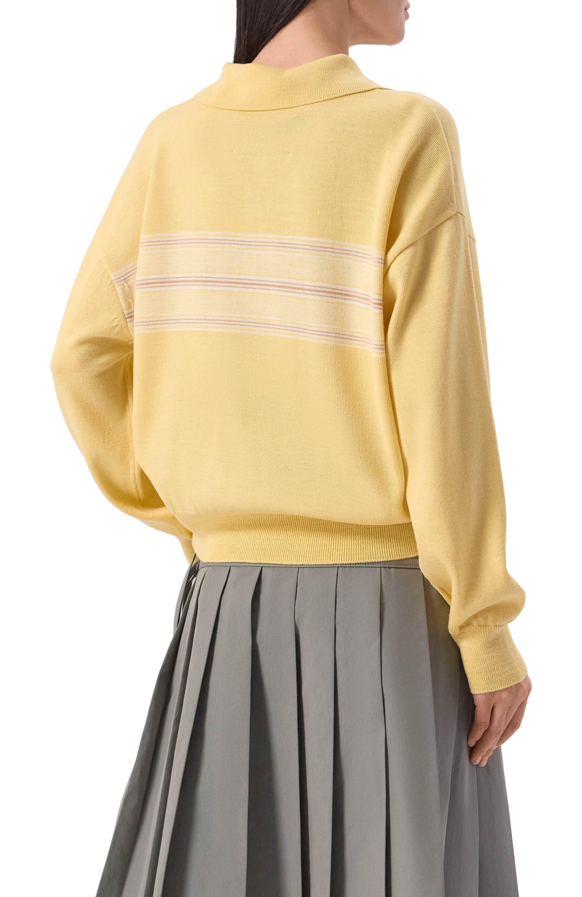 Шерстяное поло LOW CLASSIC, арт. LW251KN05YE, фото 4