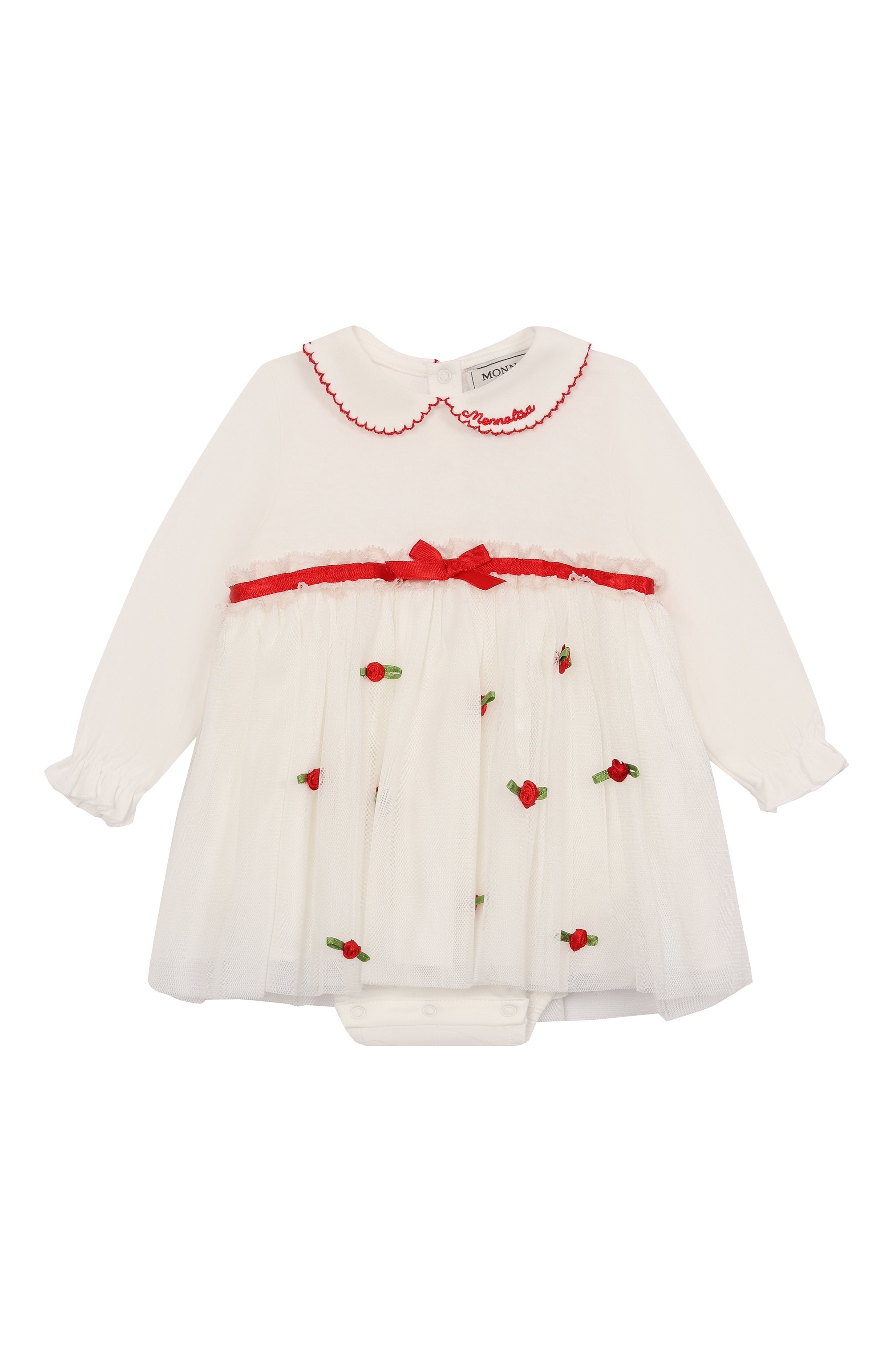 Хлопковое боди MONNALISA, арт. 35F211, фото 1