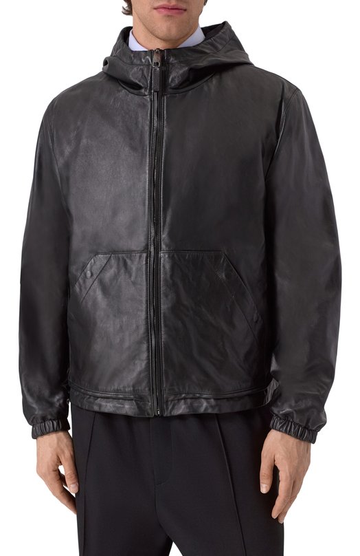 Двусторонняя кожаная куртка Dolce & Gabbana G9BKUL/GI909 Чёрный  G9BKUL/GI909 Фото 3