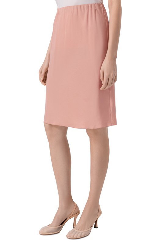 Шелковая юбка 12 STOREEZ 136982 Розовый  136982 Фото 3