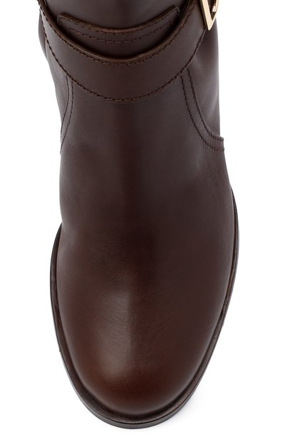 Кожаные сапоги DOLCE & GABBANA, арт. CU0680/AW673, фото 5