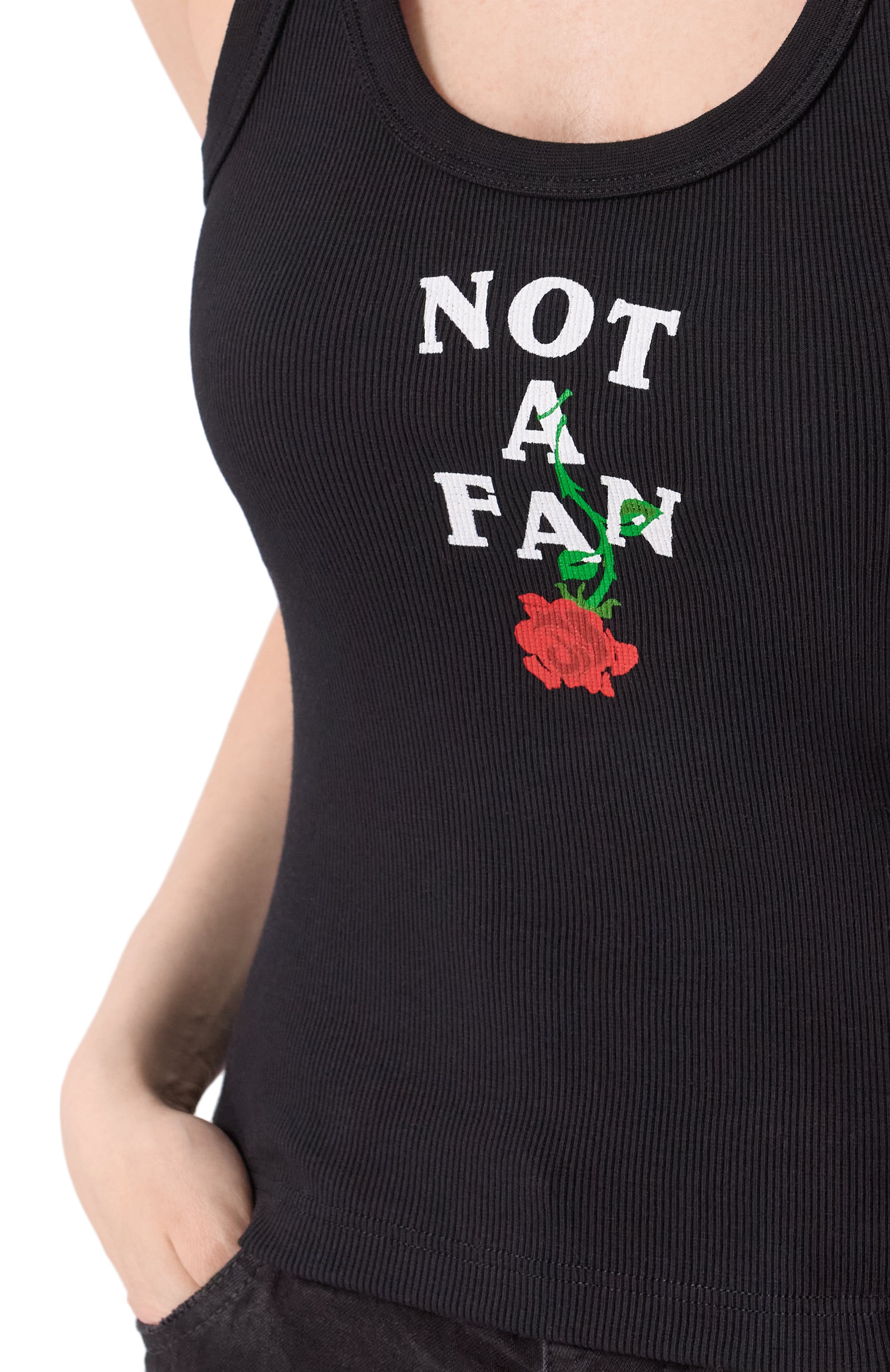 Хлопковая майка SSHEENA, арт. 25SSTAMARA TS25010/WHITE, фото 5