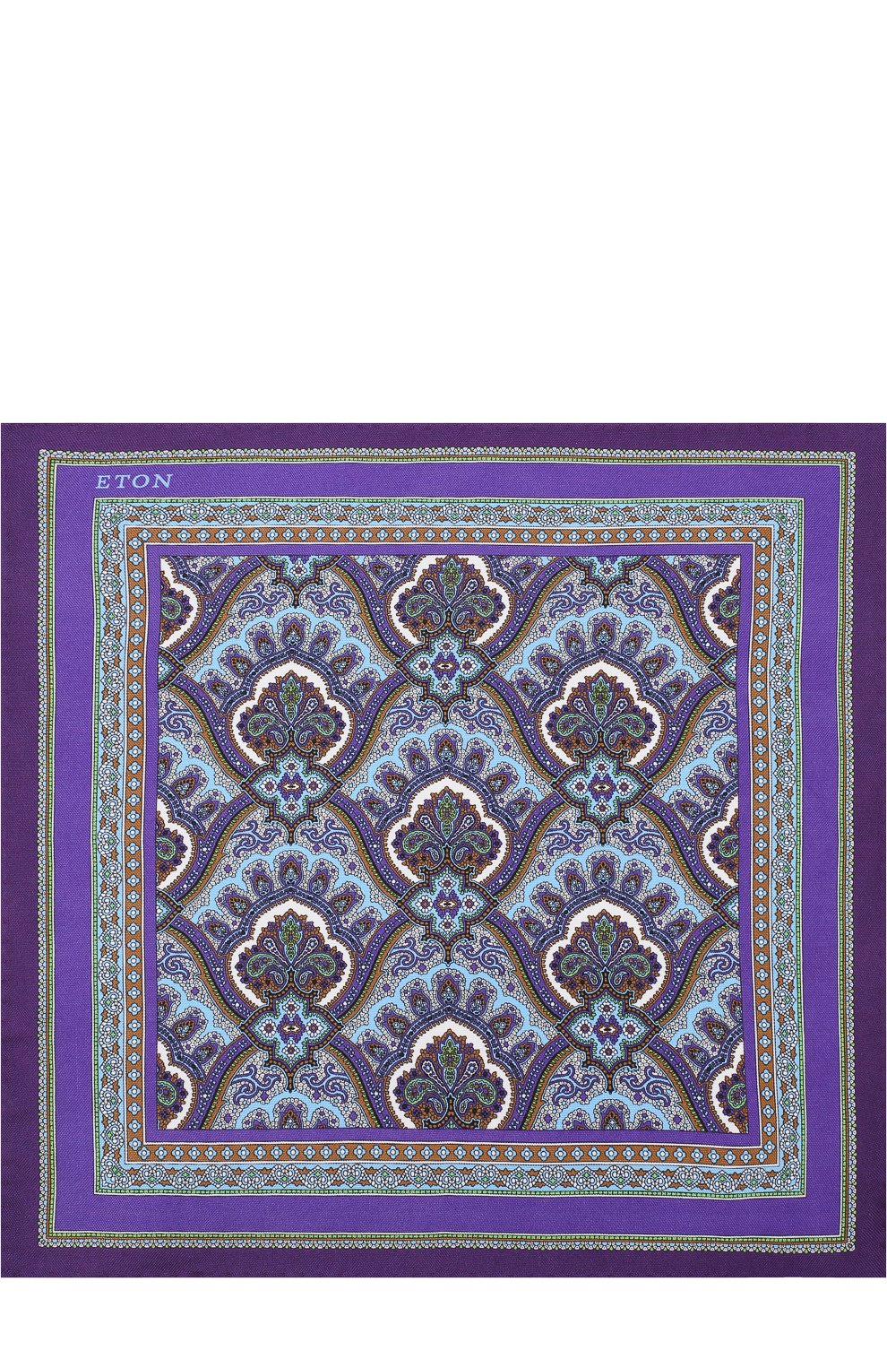 Шелковый платок с узором ETON, арт. A000 30110, фото 3