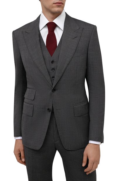 Галстук из шерсти и шелка LUIGI BORRELLI, арт. CR361134, фото 2