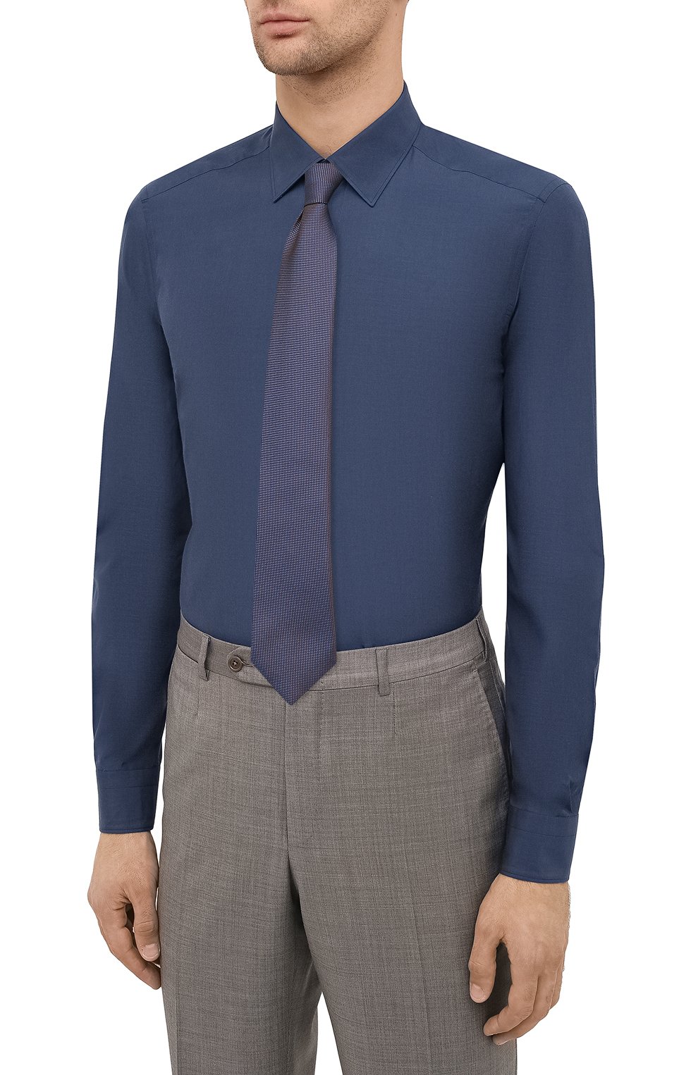 Сорочка из шелка и хлопка ZEGNA, арт. 801454/9YC0CA, фото 4