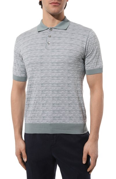 Хлопковое поло ANDREA CAMPAGNA, арт. SU23-93103, фото 3