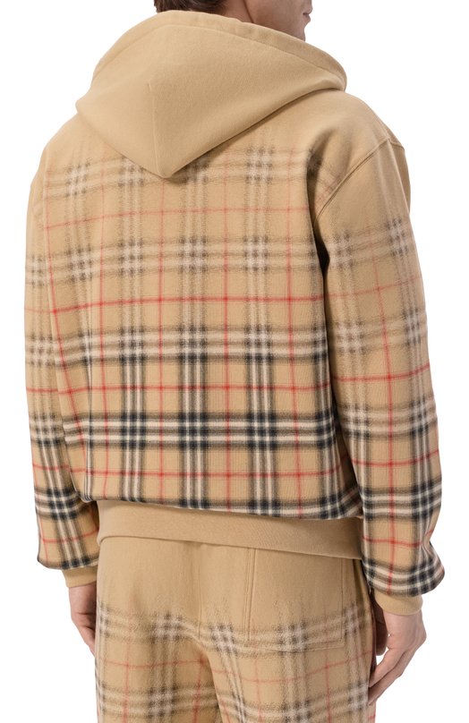 Хлопковая толстовка Burberry 8119034 Бежевый  8119034 Фото 4