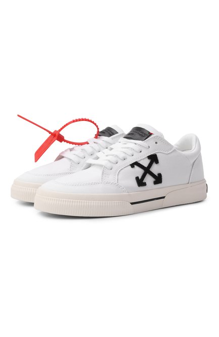 Женские текстильные кед�ы new low vulcanized OFF-WHITE, арт. 0WIA288C99FAB002