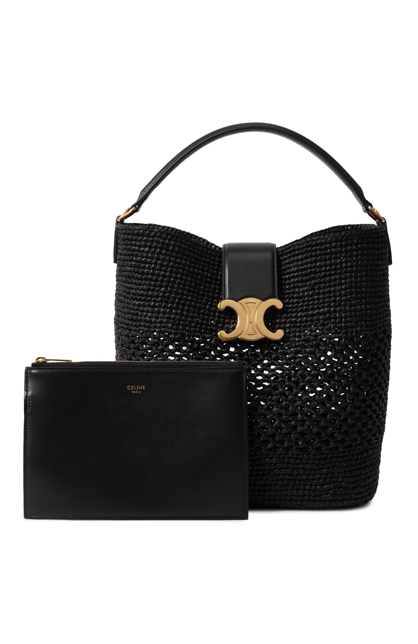 Сумка louise medium CELINE черного цвета по цене 424000 руб., арт. 12315/2GUJ, фото 7 Сумка louise medium CELINE, арт. 12315/2GUJ, фото 7