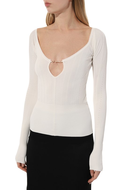 Топ из вискозы Jacquemus 24E241KN3572358 Белый  24E241KN3572358 Фото 3
