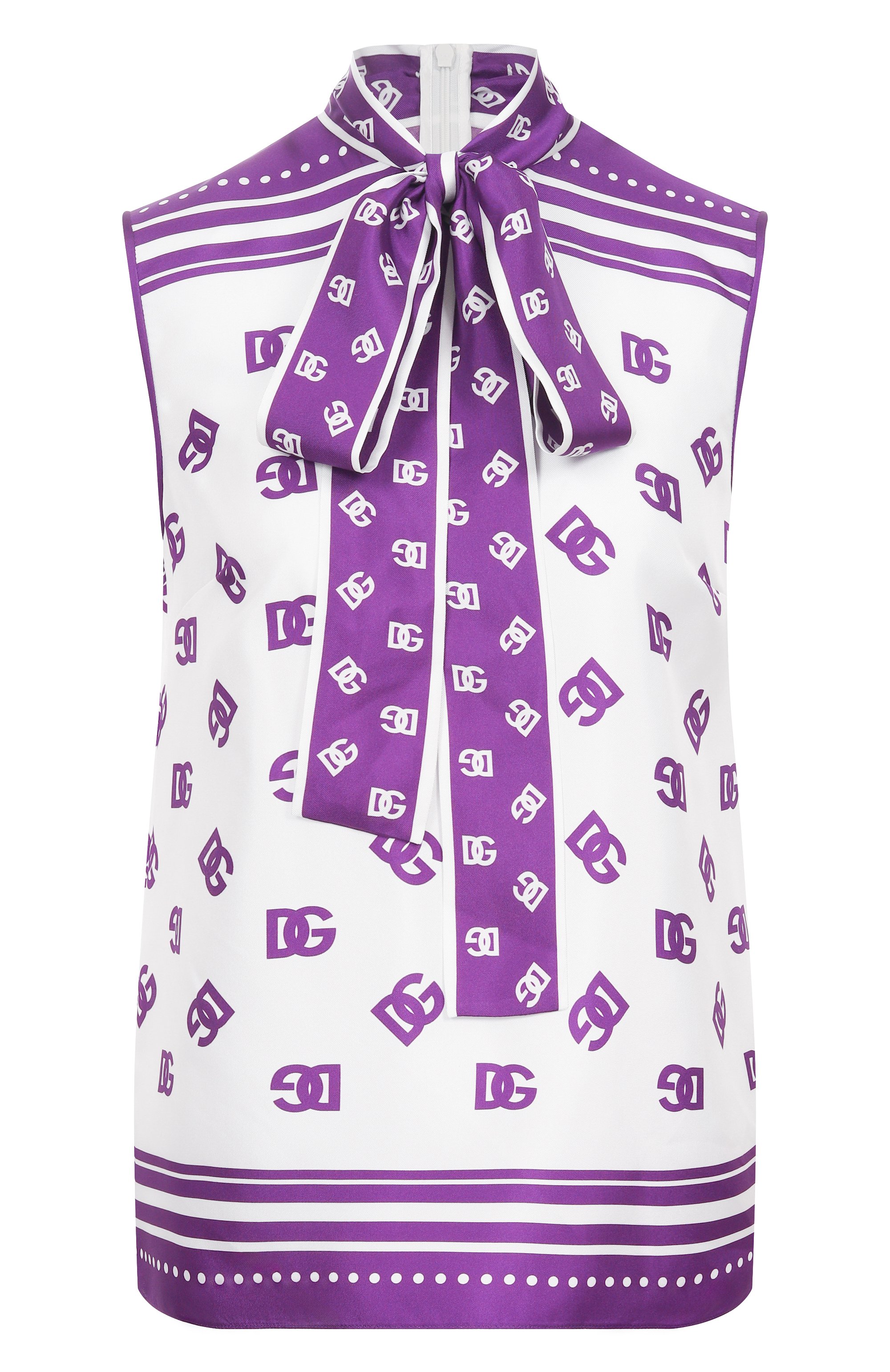 Шелковый топ DOLCE & GABBANA, арт. F7AN7T/HI1Z5, фото 1