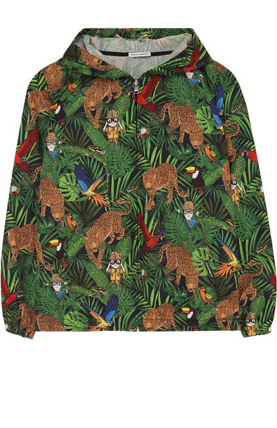 Ветровка на молнии с капюшоном и принтом DOLCE & GABBANA, арт. L4JBS9/G7MKL/8-14, фото 1