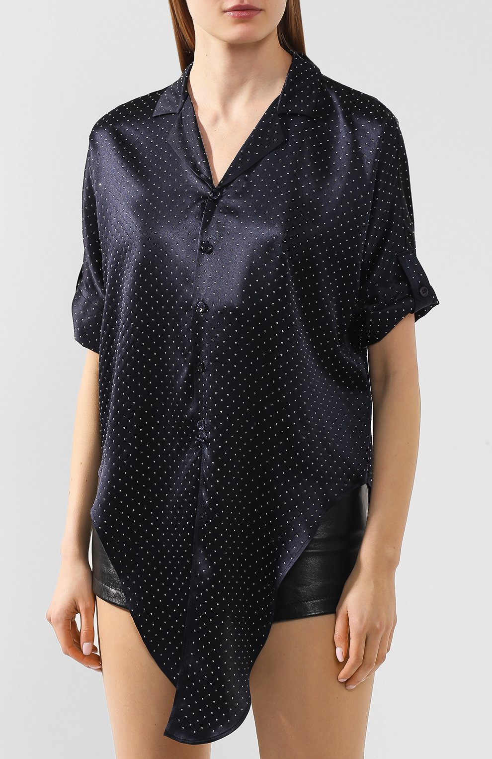 Шелковая рубашка SAINT LAURENT, арт. 611903/Y4A13, фото 3