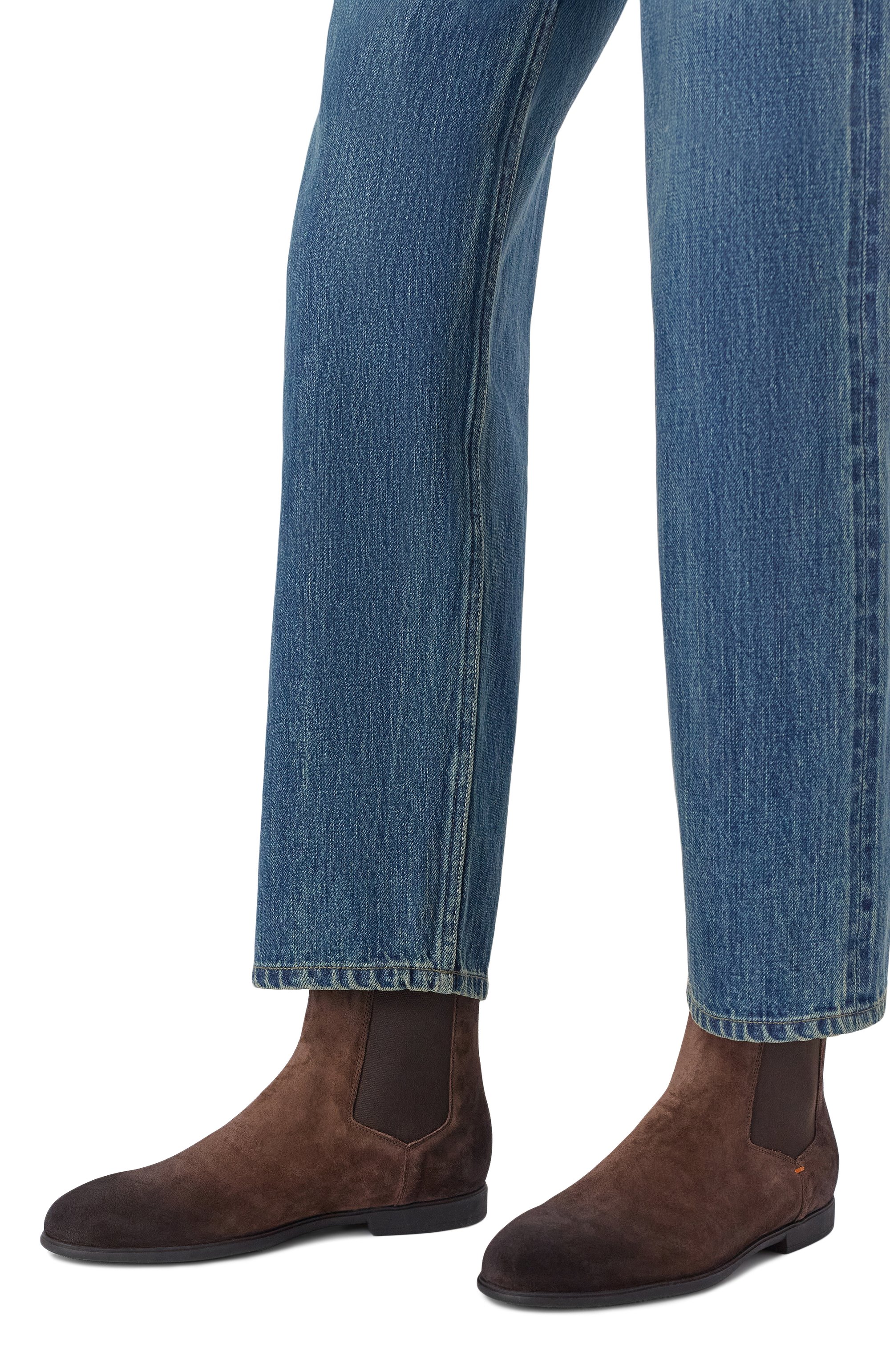 Замшевые челси SANTONI, арт. WTEG71866G0MNHLW, фото 2