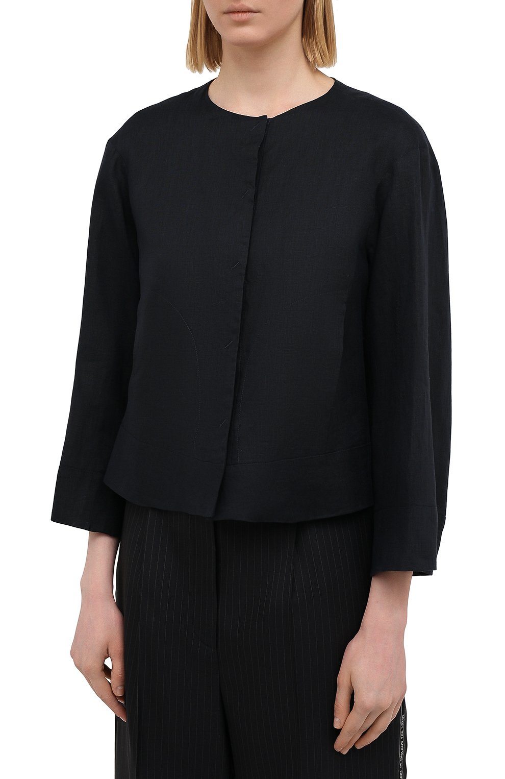 Льняной жакет EMPORIO ARMANI, арт. ANG29T/A2057, фото 3