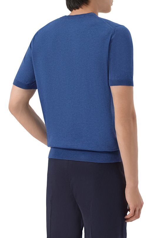 Хлопковый джемпер Gran Sasso 43104/29401 Синий  43104/29401 Фото 4