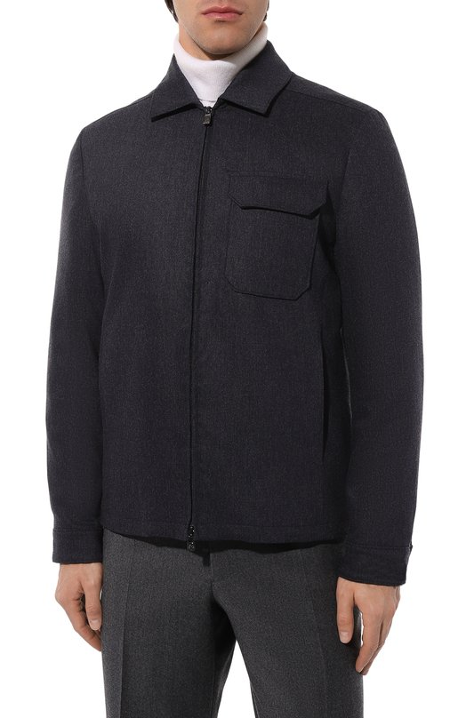 Шерстяная куртка Corneliani 94L534-9418540 Синий  94L534-9418540 Фото 3