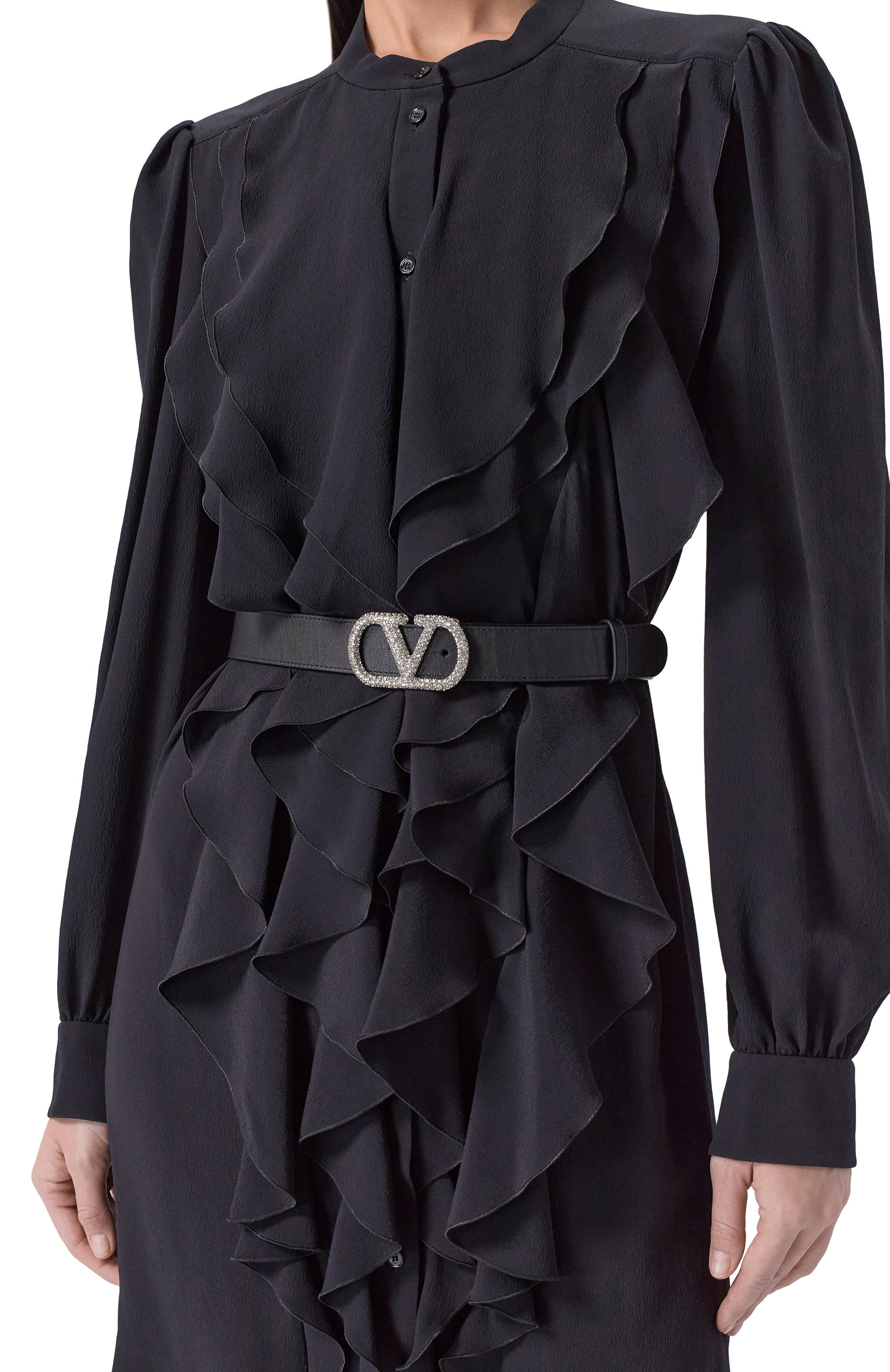 Кожаный ремень VALENTINO, арт. 8W2T0SM3/DHQ, фото 2