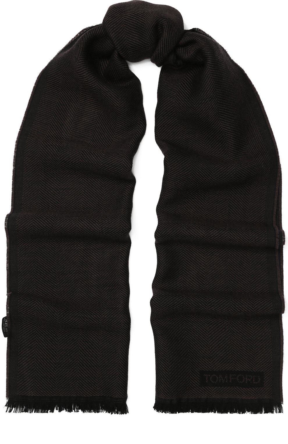 Шерстяной шарф с необработанным краем TOM FORD, арт. 4TF127/2FB, фото 1