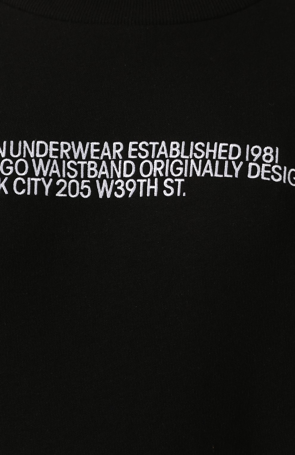 Хлопковый свитшот CALVIN KLEIN черного цвета по цене 7330 руб., арт. QS6187E, фото 5 Хлопковый свитшот CALVIN KLEIN, арт. QS6187E, фото 5