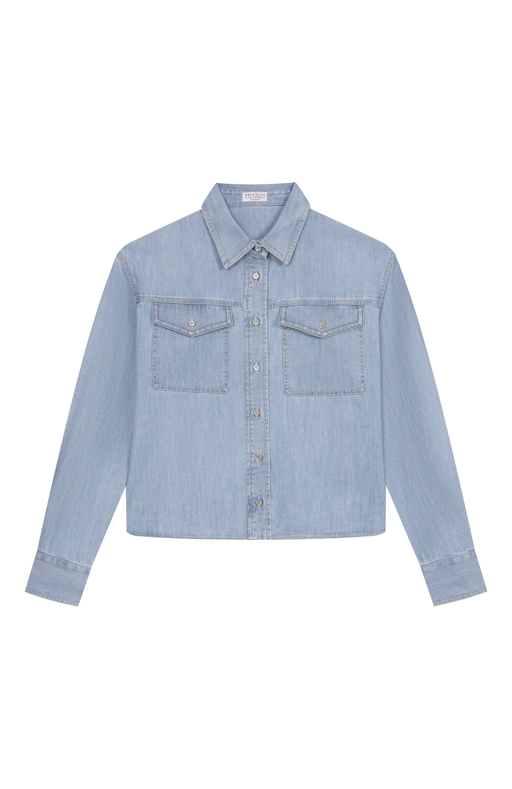 Джинсовая рубашка BRUNELLO CUCINELLI, арт. BH192C860C, фото 1