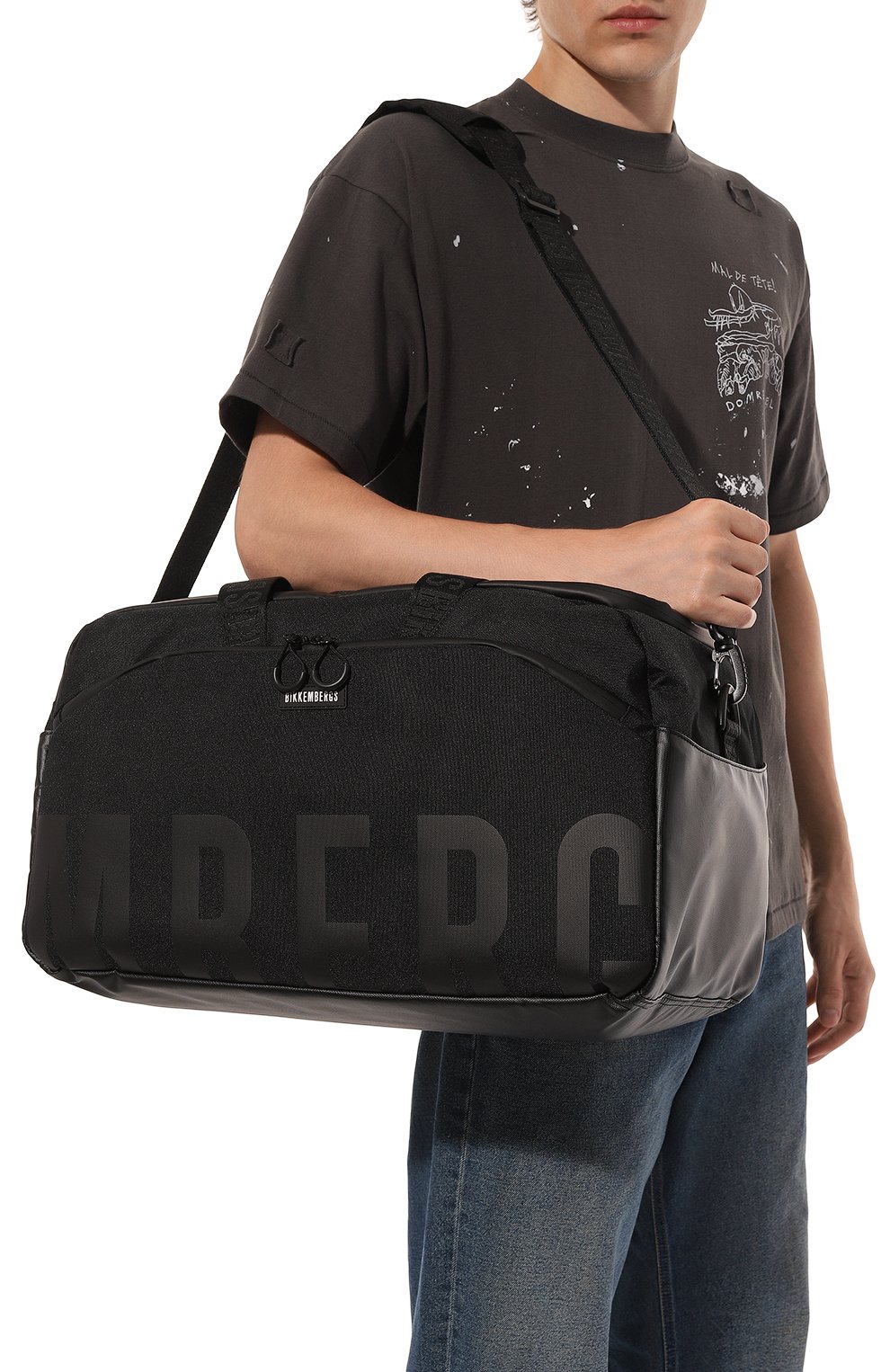 Сумка DIRK BIKKEMBERGS черного цвета по цене 16900 руб., арт. BKBR00533T, фото 2 Сумка DIRK BIKKEMBERGS, арт. BKBR00533T, фото 2