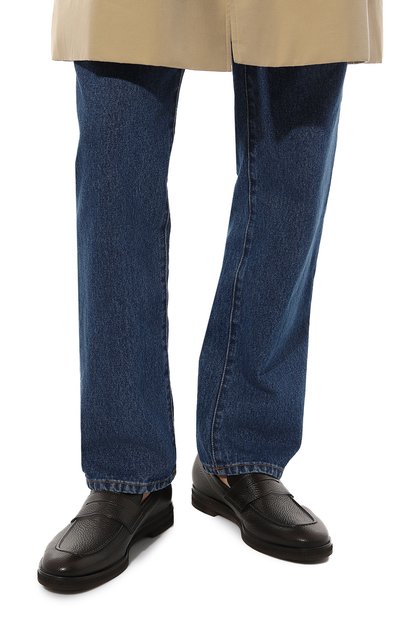 Кожаные пенни-лоферы BARRETT, арт. 222U015.7/CERV0 ASP0RTABILE, фото 3