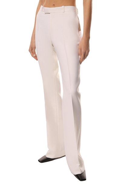 Шерстяные брюки JACOB LEE кремового цвета по цене 89950 руб., арт. WWP07421CB, фото 3 Шерстяные брюки JACOB LEE, арт. WWP07421CB, фото 3