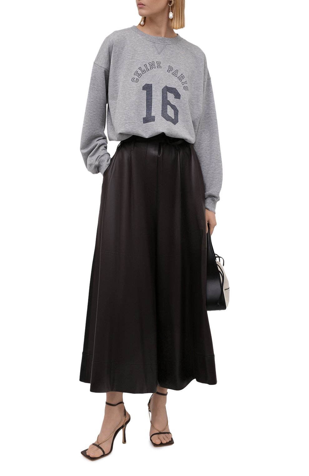 Свитшот из хлопка и кашемира CELINE, арт. 2Y382450I, фото 2