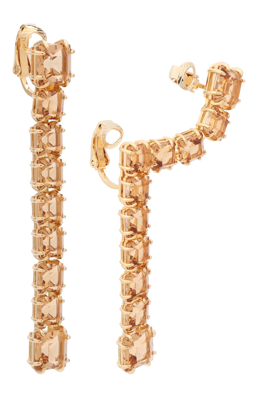 Клипсы millenia SWAROVSKI золотого цвета купить в интернет-магазине ЦУМ ...