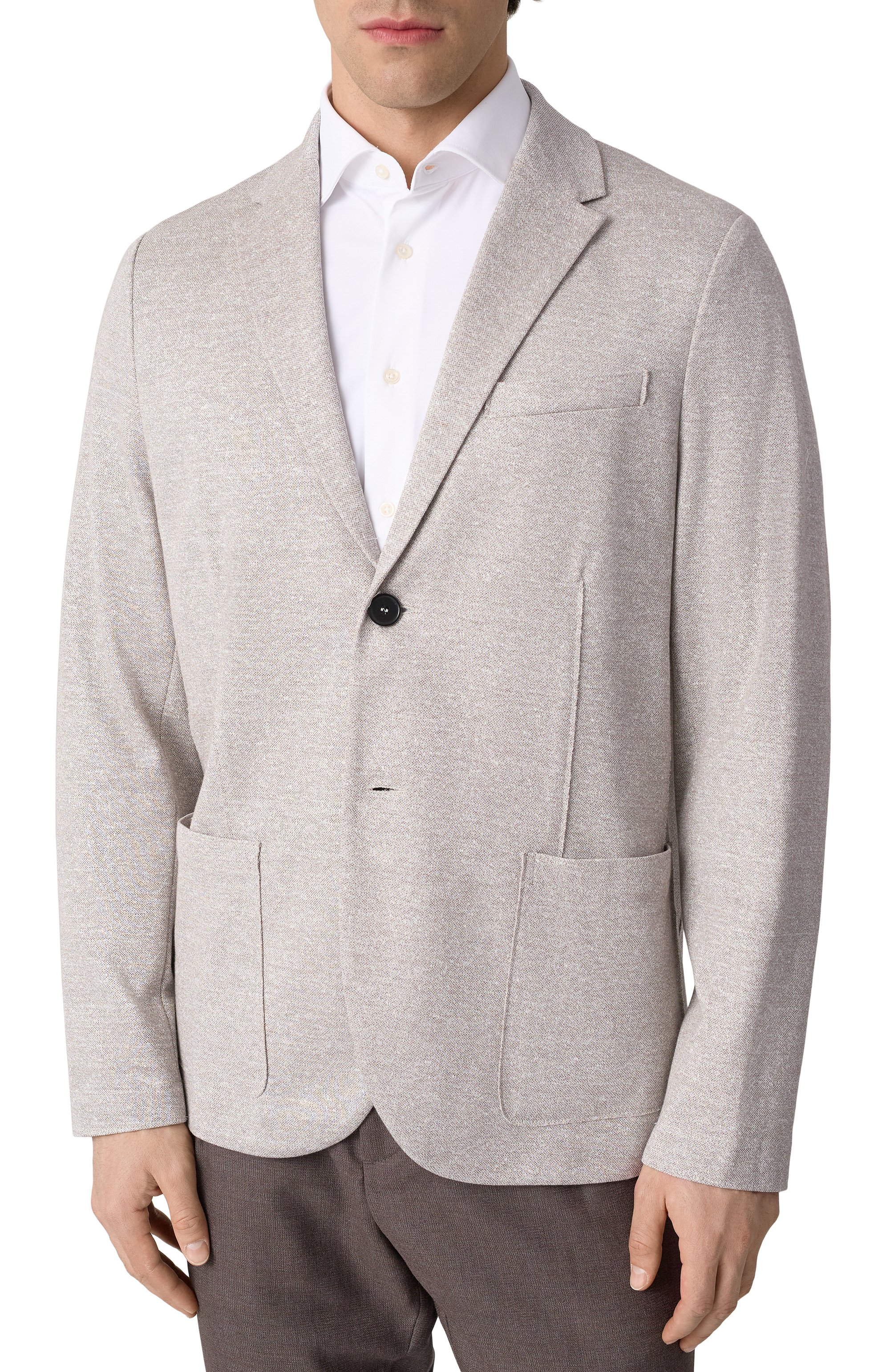 Пиджак из хлопка и льна HARRIS WHARF LONDON, арт. C8P22PDB, фото 4