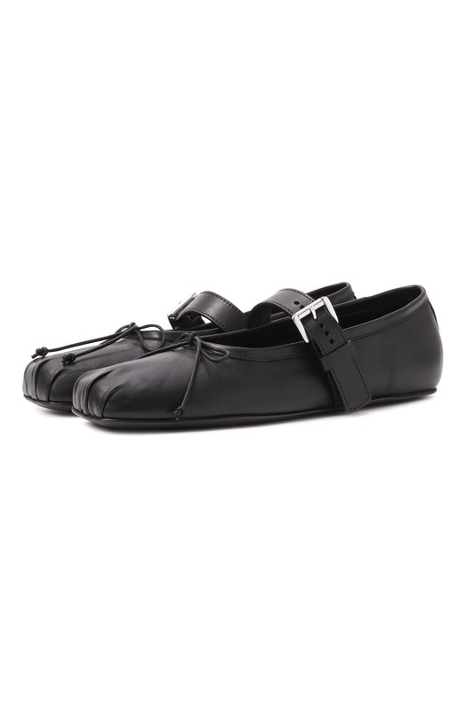 Кожаные балетки Zoey Ann Demeulemeester B0013323/LT177 Чёрный B0013323/LT177
