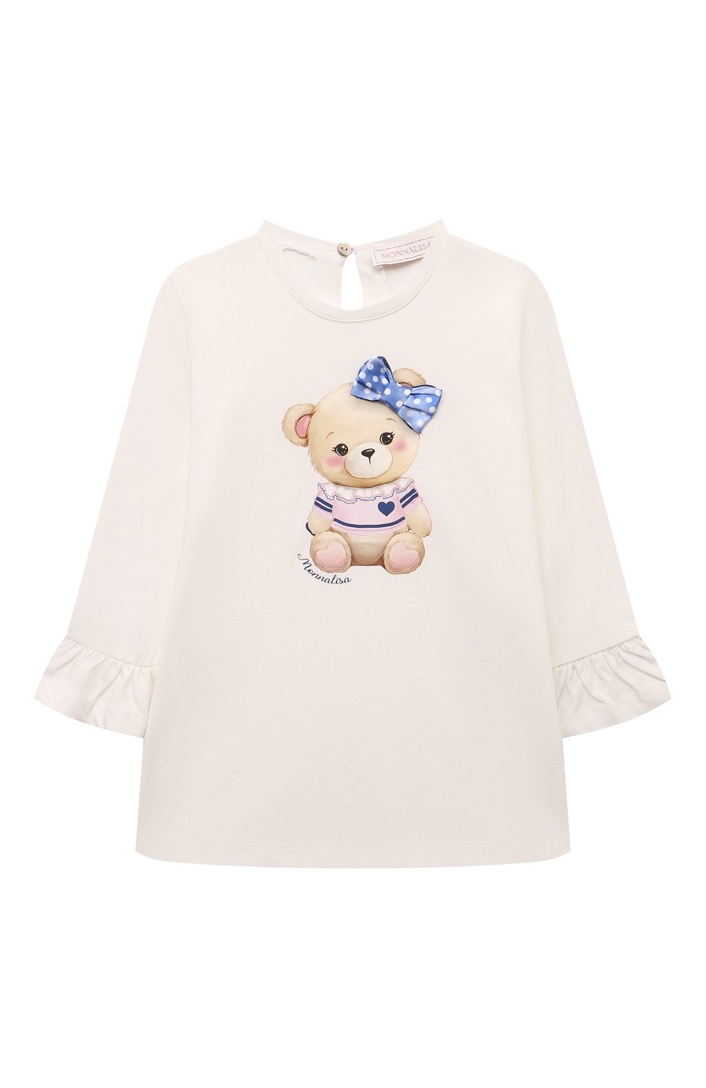 Хлопковый лонгслив MONNALISA, арт. 39D611., фото 1