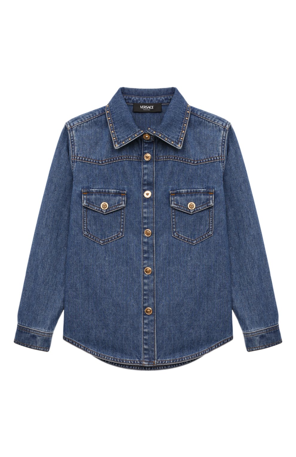 Джинсовая рубашка VERSACE, арт. 1015322/1A11419/8-14, фото 1