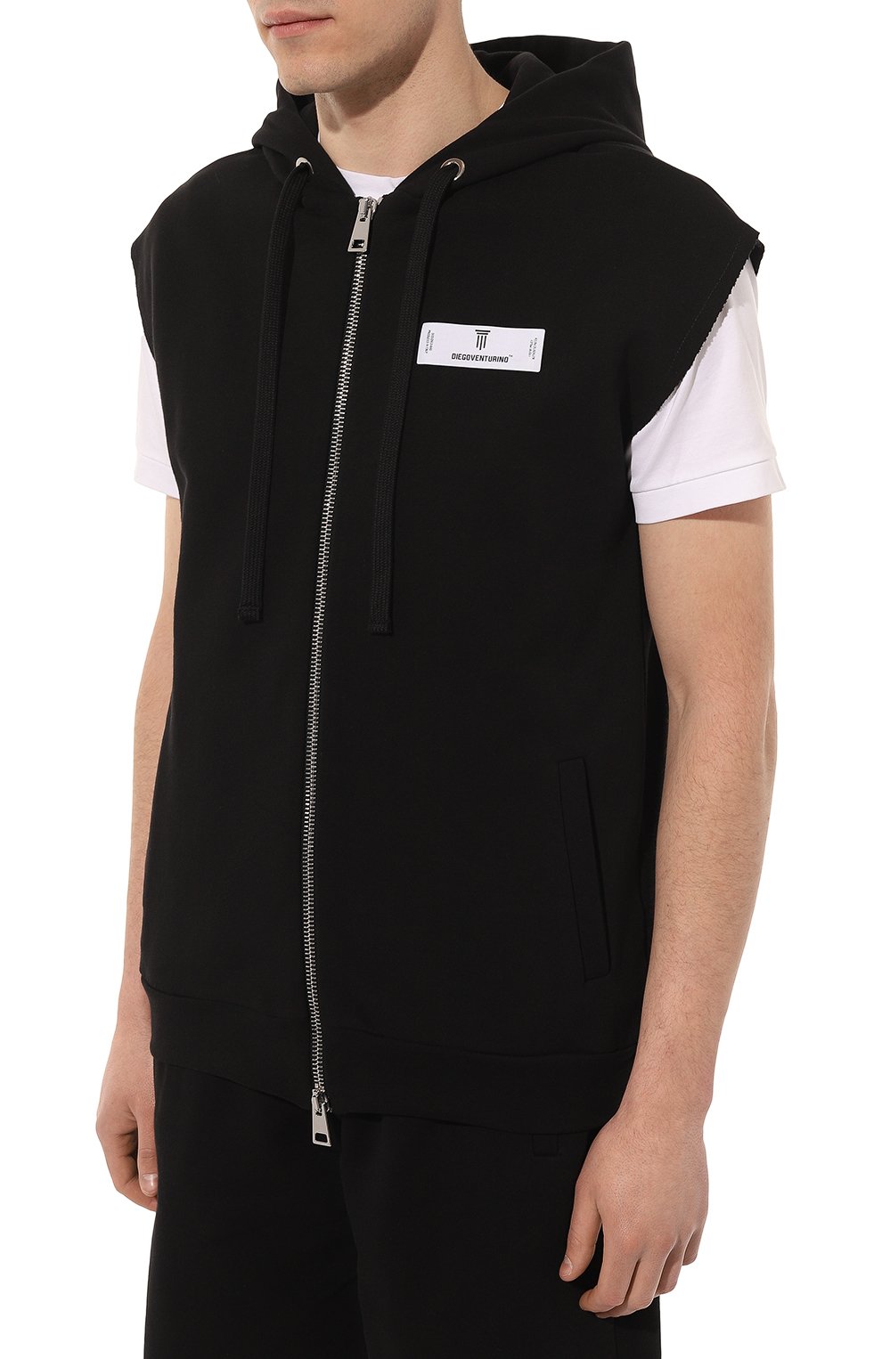 Хлопковый жилет DIEGO VENTURINO, арт. D3S3FLSZW0W, фото 3