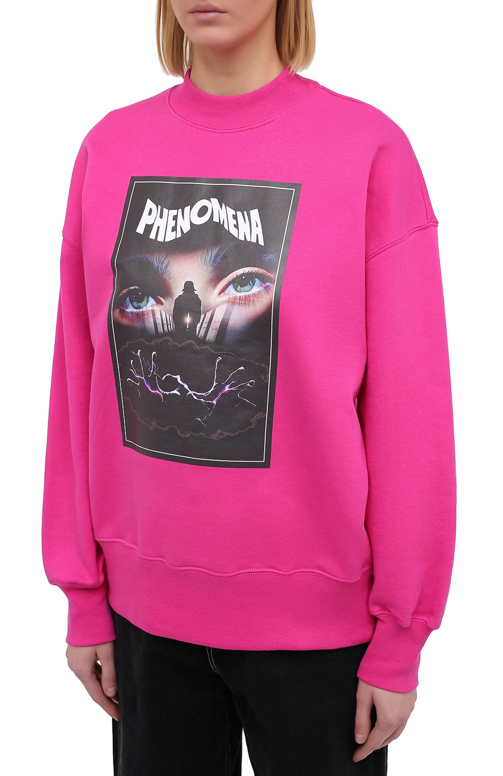 Хлопковый свитшот MSGM фуксия цвета по цене 22800 руб., арт. 2942MDM208 207999, фото 3 Хлопковый свитшот MSGM, арт. 2942MDM208 207999, фото 3