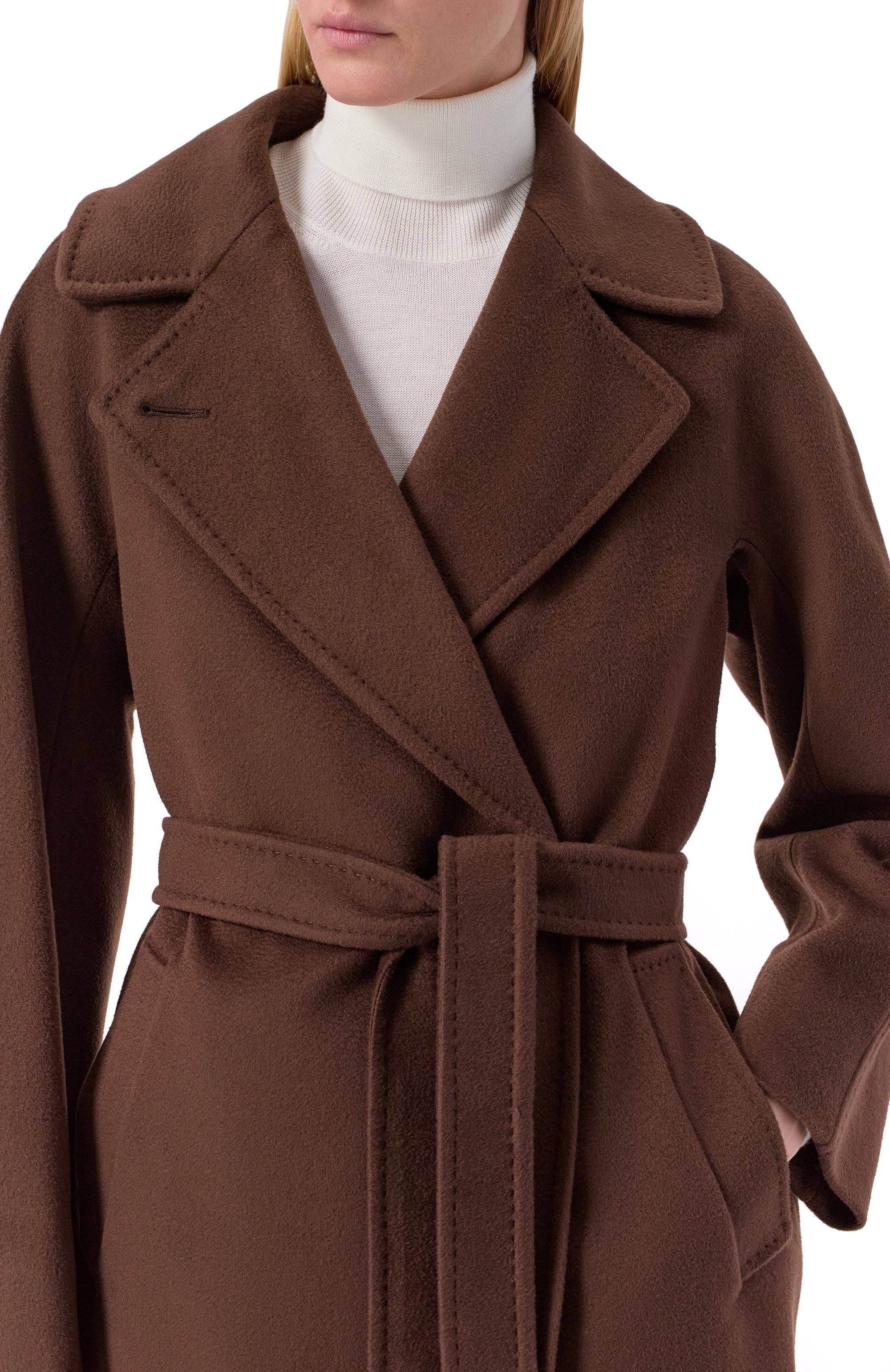 Шерстяное пальто WEEKEND MAX MARA, арт. RESINA, фото 5