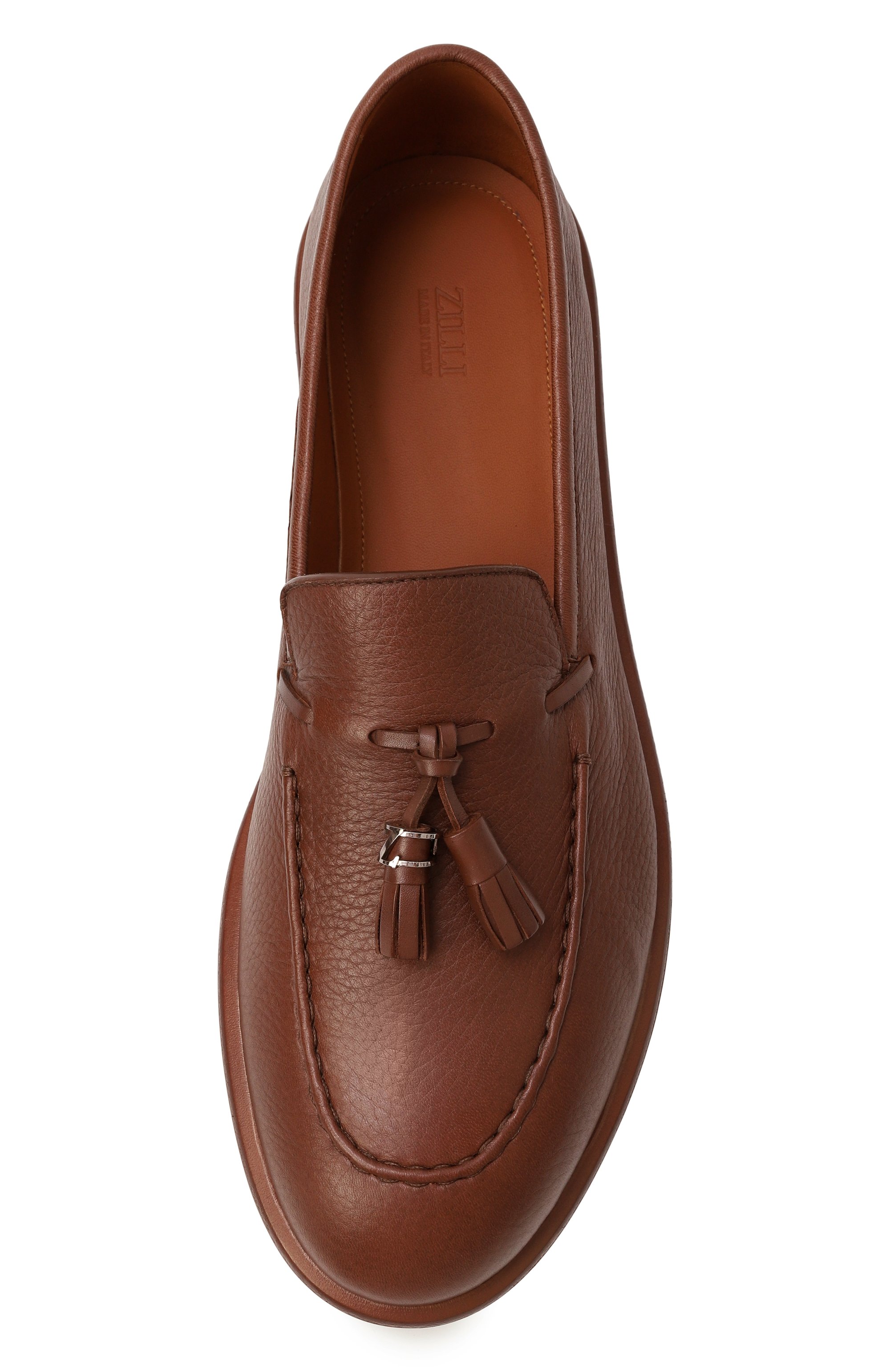 Кожаные лоферы ZILLI, арт. H0182AM1961VZPU00, фото 6