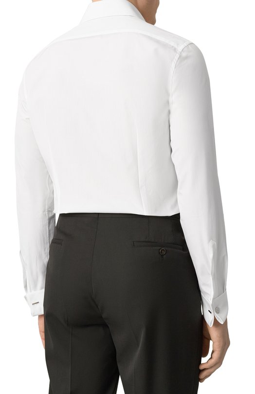 Хлопковая сорочка Corneliani 25P900-2591082 Белый  25P900-2591082 Фото 4