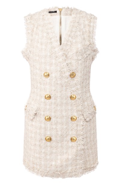 Женское буклированное платье BALMAIN, арт. RF16236/C109