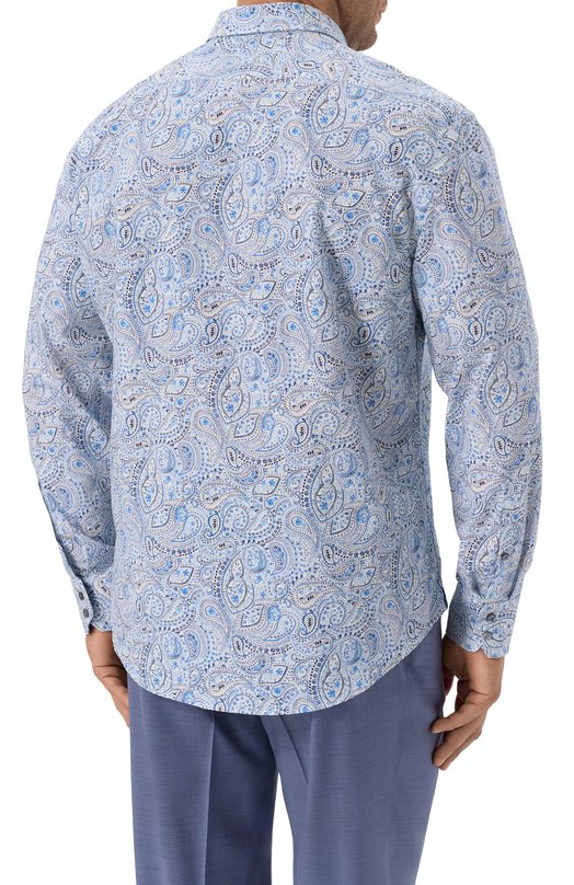 Хлопковая рубашка Van Laack VL-RETIN-SF25/172096/3XL Голубой  VL-RETIN-SF25/172096/3XL Фото 4
